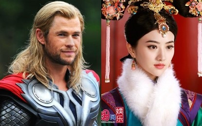 Chris Hemsworth nên duyên cùng “Đệ nhất mỹ nữ Bắc Kinh“