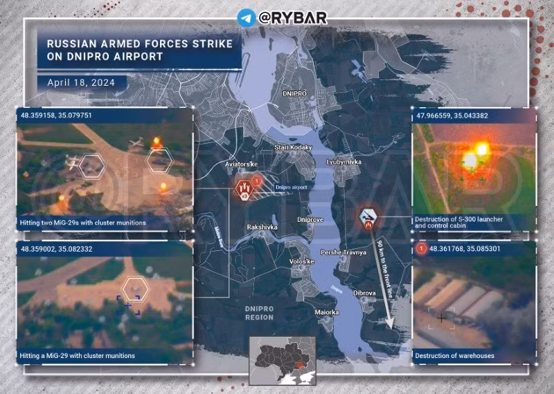 Nga tấn công vào sân bay.