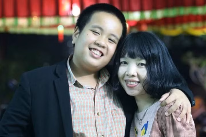 Chị Phan Hồ Điệp và con trai - thần đồng Đỗ Nhật Nam 