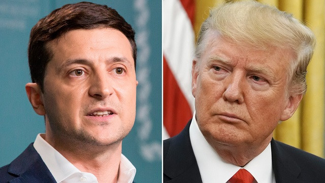 TT Ukraine Volodymyr Zelensky và TT Mỹ Donald Trump (phải).