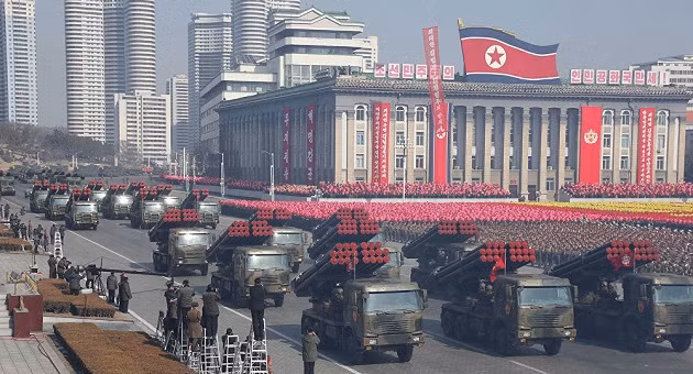 Một cuộc diễu binh quân sự ở Bình Nhưỡng