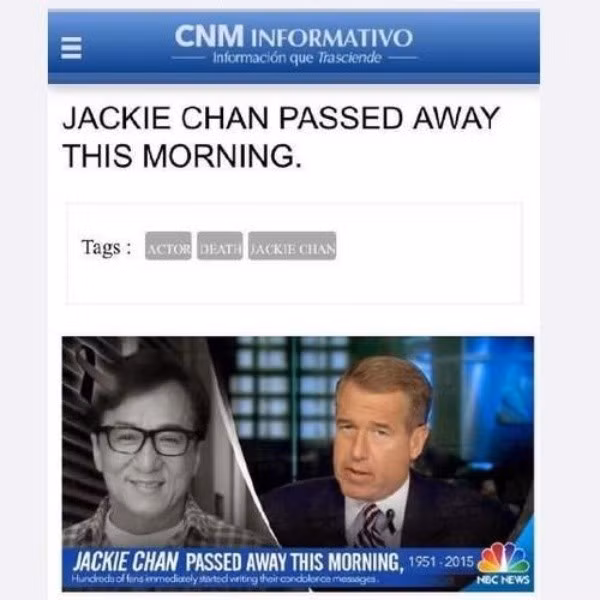 Báo chí nước ngoài đưa tin Thành Long qua đời sáng 15/5.