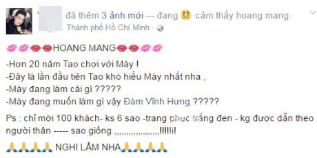 Tiết lộ quy định đặc biệt khi dự bữa tiệc của Đàm Vĩnh Hưng - Dương Triệu Vũ - Ảnh 2 Tiet lo quy dinh dac biet khi du bua tiec cua Dam Vinh Hung - Duong Trieu Vu - Anh 2