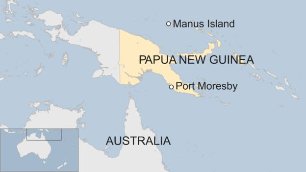 Vị trí của đảo Manus