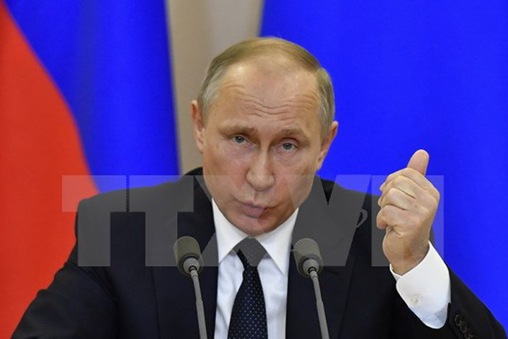 Tổng thống Nga Vladimir Putin. (Nguồn: EPA/TTXVN) 