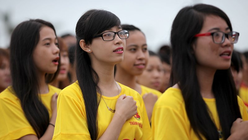 chào cờ, hát quốc ca chào cờ, hát quốc ca