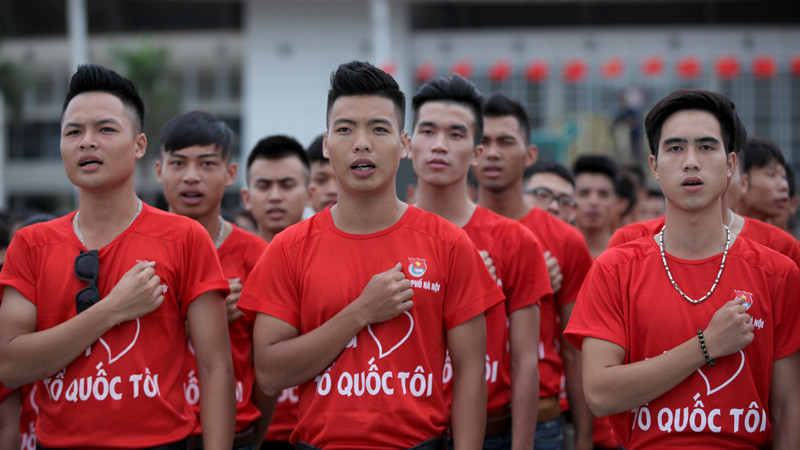 chào cờ, hát quốc ca chào cờ, hát quốc ca