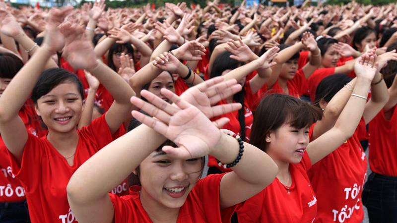 chào cờ, hát quốc ca chào cờ, hát quốc ca