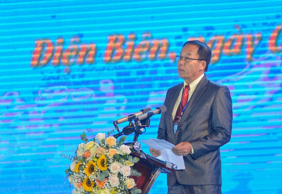 Thứ trưởng Bộ Thông tin, Văn hóa và Du lịch Lào - Ounethouang Khaophanh phát biểu tại Lễ khai mạc. Thứ trưởng Bộ Thông tin, Văn hóa và Du lịch Lào - Ounethouang Khaophanh phát biểu tại Lễ khai mạc.