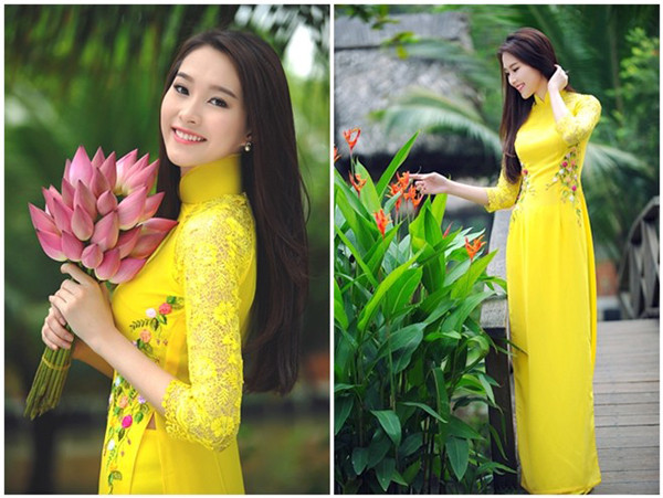 Đặng Thu Thảo đẹp mê hồn với áo dài đón xuân sang ảnh 6 Đặng Thu Thảo đẹp mê hồn với áo dài đón xuân sang