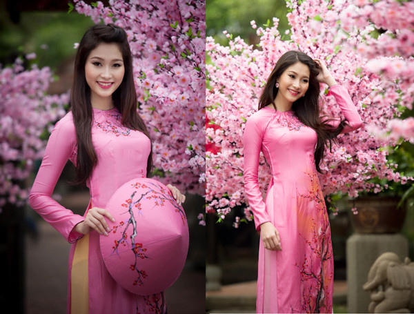 Đặng Thu Thảo đẹp mê hồn với áo dài đón xuân sang ảnh 9 Đặng Thu Thảo đẹp mê hồn với áo dài đón xuân sang