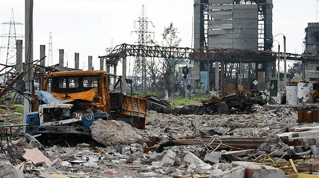 Quang cảnh nhà máy Azovstal.