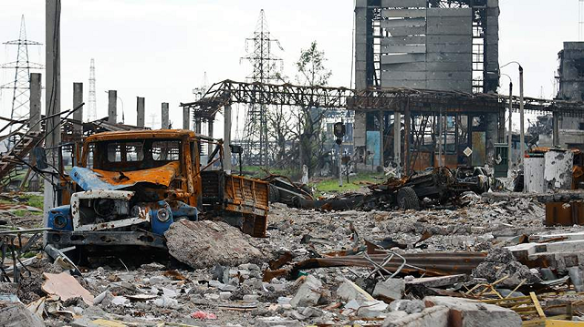 Quang cảnh nhà máy Azovstal.