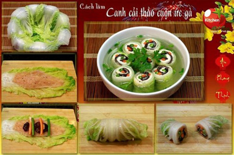 Canh cải thảo cuộn ức gà giải nhiệt ngày Tết - Ảnh 2 Canh cai thao cuon uc ga giai nhiet ngay Tet - Anh 2