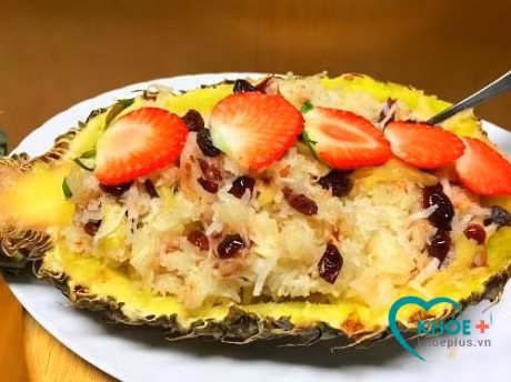 Cach nau xoi dua tron hoa qua thom ngon la mieng - Anh 1