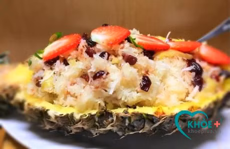 Cach nau xoi dua tron hoa qua thom ngon la mieng - Anh 6