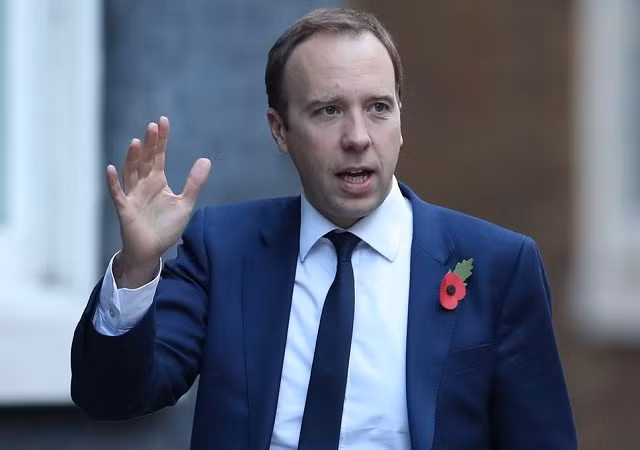  Bộ trưởng Y tế Anh Matt Hancock