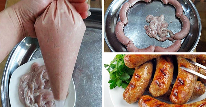 Cách làm xúc xích gà, lợn sạch tại nhà cực ngon