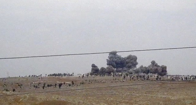 Hiện trường một vụ tấn công ở Idlib, Syria