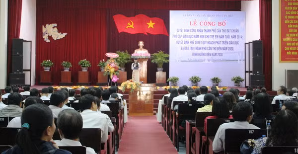 Cần Thơ: Công bố Quyết định công nhận đạt chuẩn PC GDMN cho trẻ 5 tuổi 