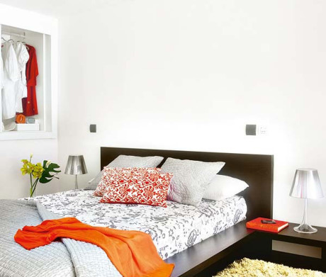 Căn hộ 58m2 trẻ trung, sang trọng với điểm nhấn màu cam - Ảnh 11 Can ho 58m2 tre trung, sang trong voi diem nhan mau cam - Anh 11