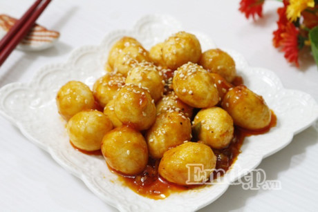 10 phút làm trứng cút sốt chua ngọt đơn giản, ngon cơm - Ảnh 10 10 phut lam trung cut sot chua ngot don gian, ngon com - Anh 10