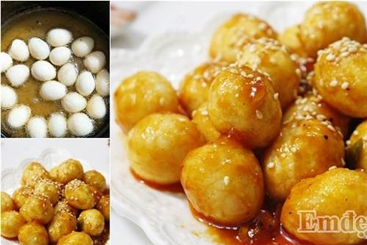 10 phút làm trứng cút sốt chua ngọt đơn giản, ngon cơm