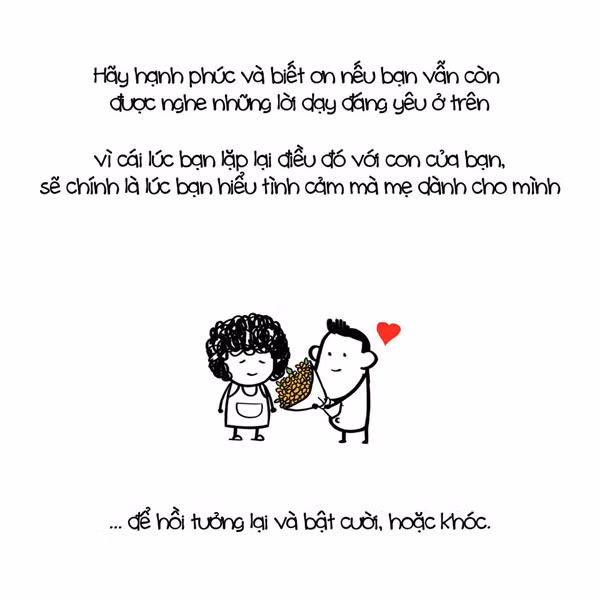 Bộ ảnh Những lời mẹ dạy xúc động và đáng suy ngẫm