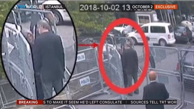 Công bố hình ảnh Khashoggi vào lãnh sự quán do camera an ninh ghi lại