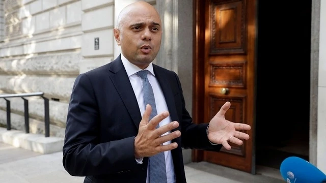 Bộ trưởng Tài chính Anh Sajid Javid.