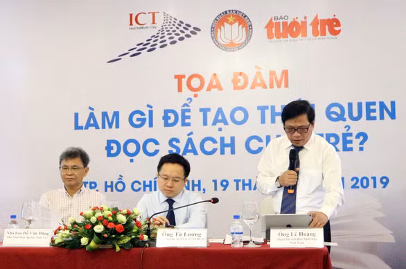 Những kiến nghị của Sở Thông tin và Truyền thông xuất phát từ tọa đàm "Làm gì để tạo thói quen đọc sách cho trẻ? " diễn ra tại TP.HCM ngày 19-4. Ảnh: V.ĐỨC.