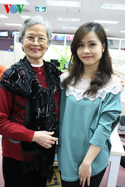 Bà Vi và bé Luyến trong cuộc hội ngộ cách đây ít lâu