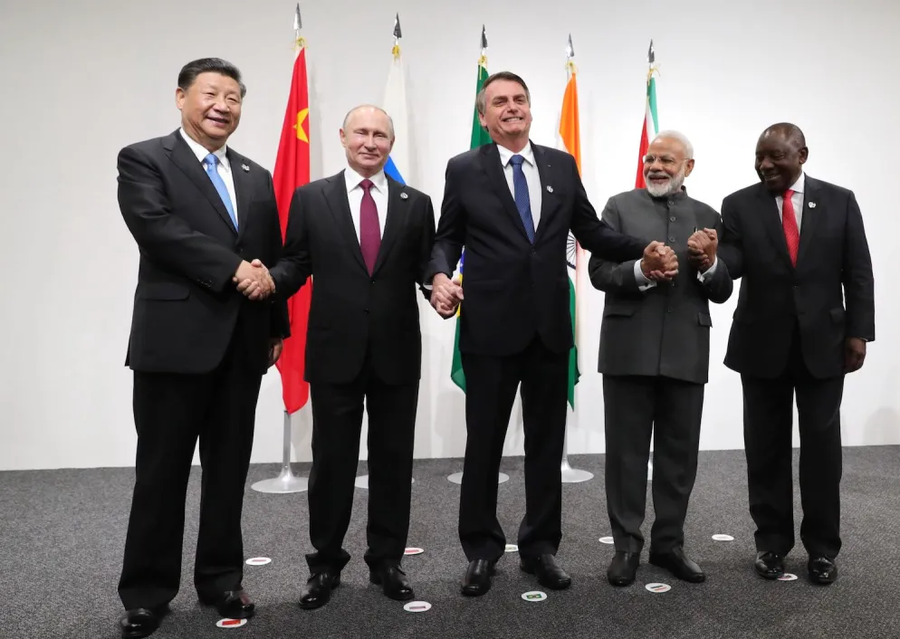 Lãnh đạo các nước thành viên BRICS. (Ảnh: AP)