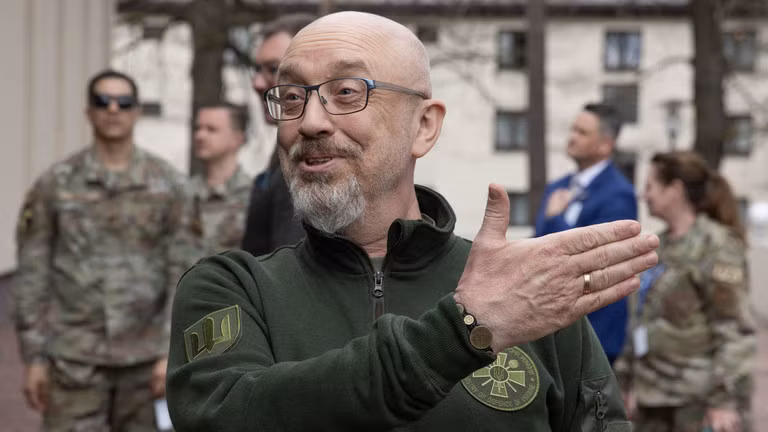  Bộ trưởng Quốc phòng Ukraine Alexey Reznikov. (Ảnh: AFP)_