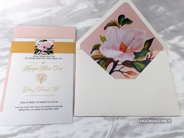Lộ thiệp cưới của Á hậu Đồng Thanh Vy