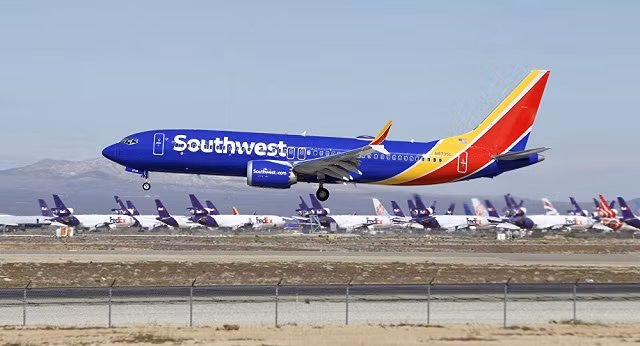 Máy bay Boeing 737 Max 8 của hãng Southwest Airlines