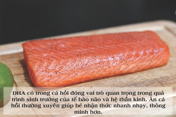 Những lợi ích không ngờ của cá hồi đối với bé yêu của bạn