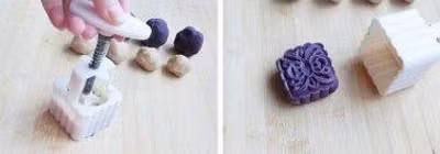 Cách làm bánh trung thu khoai lang tím cực đơn giản ảnh 5