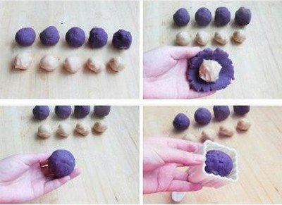 Cách làm bánh trung thu khoai lang tím cực đơn giản ảnh 4 Cách làm bánh trung thu khoai lang tím cực đơn giản ảnh 4