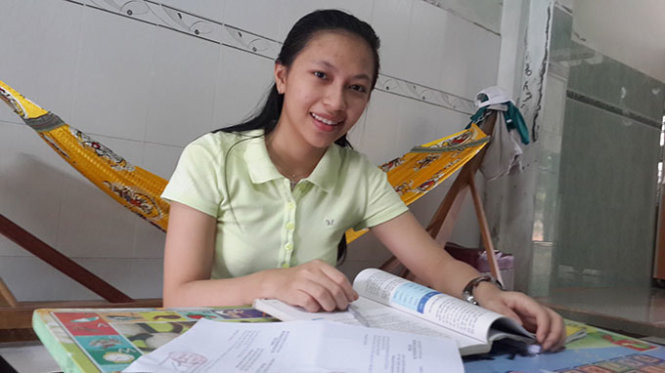 Quế Trâm cho hay mong muốn trở thành bác sĩ để tự giúp mình và giúp mọi người - Ảnh: Th.Trí Quế Trâm cho hay mong muốn trở thành bác sĩ để tự giúp mình và giúp mọi người - Ảnh: Th.Trí