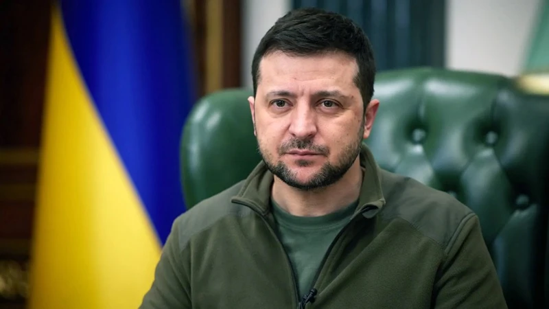 Tổng thống Ukraine Vladimir Zelensky.