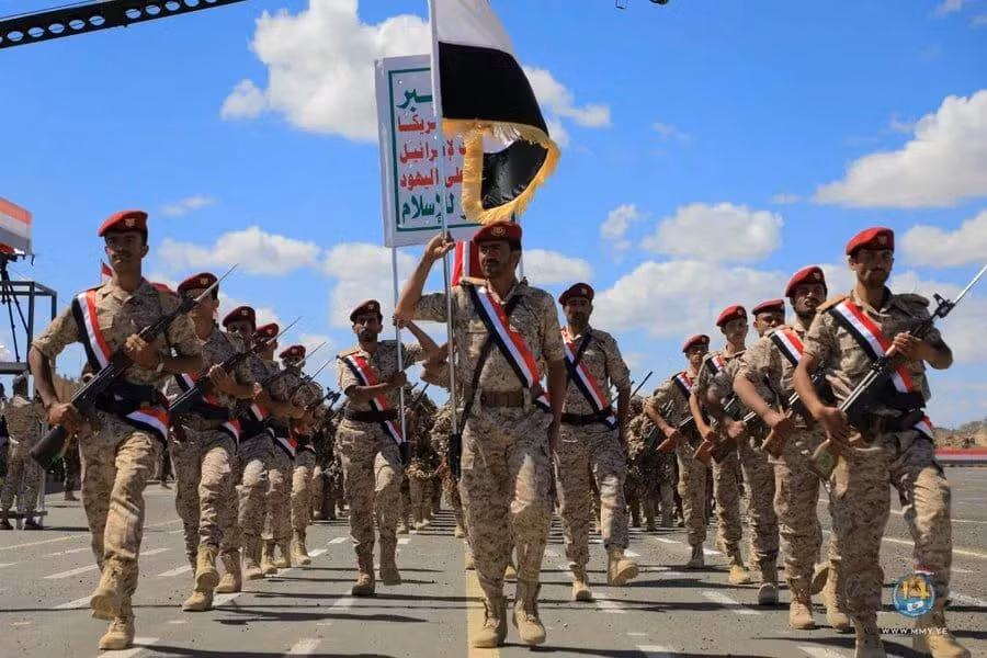 Lực lượng vũ trang của phong trào Shiite Ansar Allah ở Bắc Yemen.