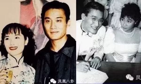 Lương Gia Huy trong ngày cưới với Giang Gia Niên năm 1987.