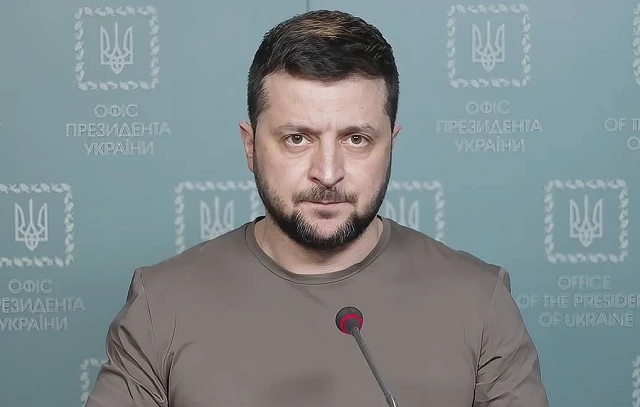 Tổng thống Ukraine Zelensky.