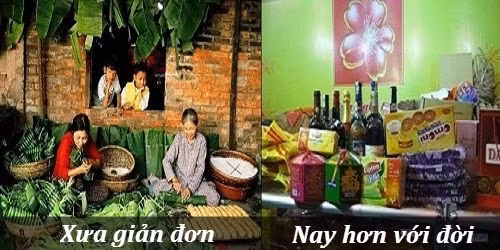 Khác biệt giữa Tết xưa và Tết nay qua bộ ảnh chế hài hước