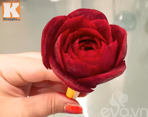 Tỉa hoa hồng nhung từ củ dền đẹp như thật! ảnh 6 tia hoa hong nhung tu cu den dep nhu that! - 6