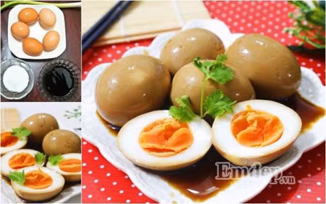 La mieng voi mon trung ngam nuoc tuong rat thom ngon - Anh 1