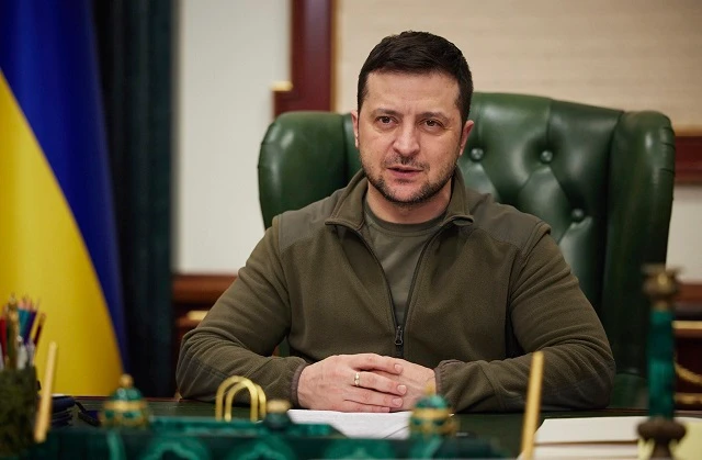 Tổng thống Ukraine Zelensky.