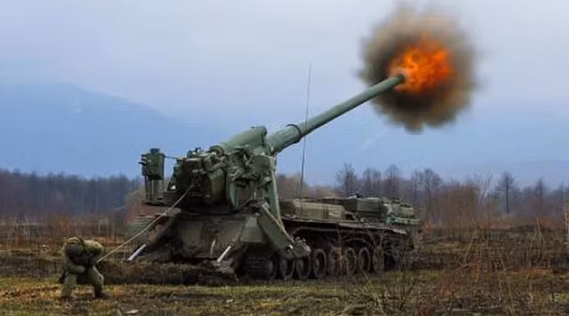 Pháo tự hành  2S7M Malka.