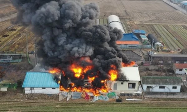 Ngôi nhà của phóng viên Noh Seung Il ở Gwangju đã bị đốt cháy mà chưa rõ nguyên nhân.